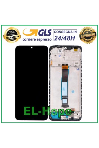 LCD-DISPLAYRAHMEN FÜR XIAOMI REDMI 10C / 10 POWER / POCO C40 (2022) TOUCH-GLAS