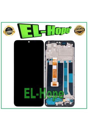 LCD DISPLAY + RAHMEN FÜR OPPO A15 CPH2185 TOUCHSCREEN GLAS MONITOR BILDSCHIRM SCHWARZ
