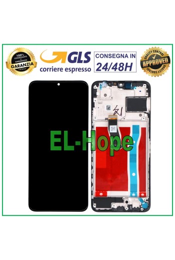 LCD-DISPLAY + RAHMEN FÜR HUAWEI NOVA Y70 MGA-LX3 TOUCHSCREEN GLASBILDSCHIRM SCHWARZ