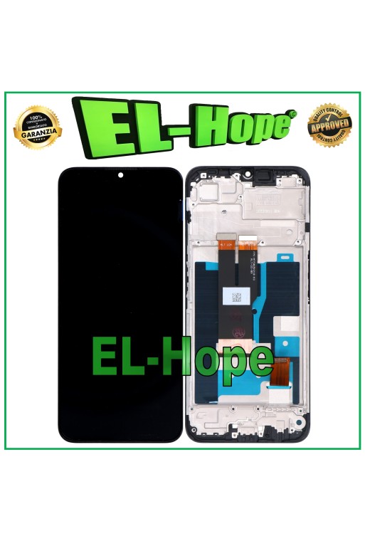 LCD-DISPLAY + RAHMEN FÜR OPPO REALME C31 RMX3501 TOUCHSCREEN GLASBILDSCHIRM SCHWARZ