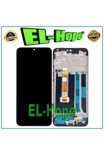 LCD-DISPLAY + RAHMEN FÜR OPPO A35 2021 PEHM00 TOUCH-GLAS-BILDSCHIRM-MONITOR SCHWARZ