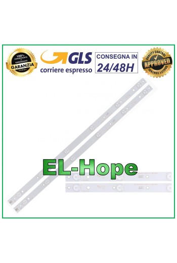 KIT 2 BARS 6 LEDs FÜR PHILIPS TV 320TT09 YX-32042000-1C543-0-4-3BF-0237 LB55 DZ