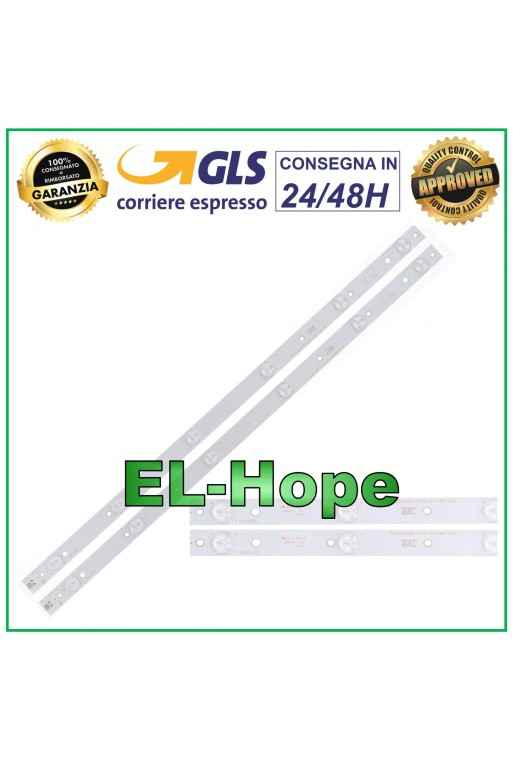 KIT 2 BARS 6 LEDs FÜR PHILIPS TV 320TT09 YX-32042000-1C543-0-B-391-0745 STRIP