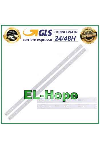 KIT 2 LEISTEN 6 LEDs FÜR PHILIPS TV 320TT09 YX-32042010-3C553-0-9 ES-089 AGS45355