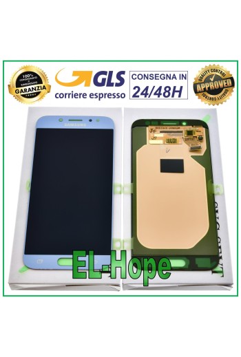 ORIGINAL LCD-DISPLAY SAMSUNG GALAXY J7 2017 SM J730 F TOUCHSCREEN SILBER BLAU