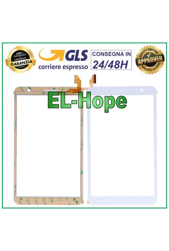 TOUCHSCREEN-GLAS-TABLET CLEMENTONI CLEMPAD 8 PRO V69905 VERS. WIFI WEISS
