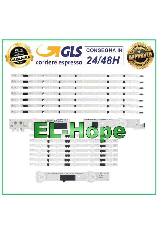 KIT 14 LED-STREIFEN FÜR 40 SAMSUNG TV D2GE-400SCA-R3 / D2GE-400SCB-R3 UE40F