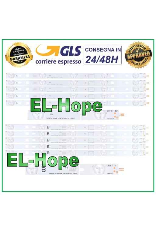 KIT 10 LED-STREIFEN FÜR 40 SONY TV LB181(A) 2013SNY40A - LB182(B) 2013SNY40B