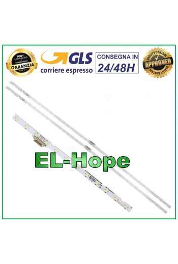 KIT MIT 2 LEISTEN 38 LEDS FÜR 49  SAMSUNG TV ELED1102 AOT_49_NU7300_2X28_3030C 530mm