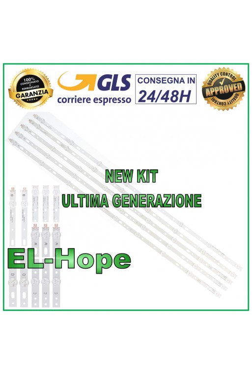 KIT 5 LED-STREIFEN FÜR PHILIPS LB45A/LB47C DZ XS400A79 LB46B/B48D TV