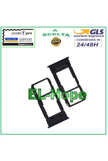 Slot Cart Fach Nano-SIM-Karte + Micro SD für VIVO Y76 V2124 Schwarz Gehäuse