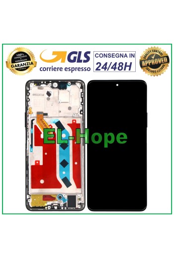 LCD-DISPLAYRAHMEN FÜR HONOR MAGIC 4 LITE ANY-LX1 TOUCHSCREEN GLASBILDSCHIRM SCHWARZ