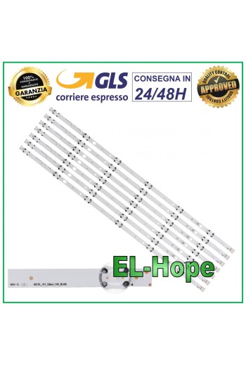 KIT MIT 7 6 LED-STREIFEN FÜR 55-ZOLL-FERNSEHER TECHWOOD 55A03TSB / 55A04B / 55A04SB