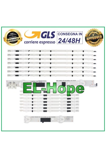 KIT 14 LED-STREIFEN FÜR 40 SAMSUNG TV UE40F6410A / UE40F5000A / UE40F5030A
