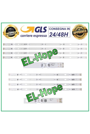 KIT 8 LED-STREIFEN FÜR LG 47 47LF5 / 47LS33A5B / 47LX3 / 47LF65 TV
