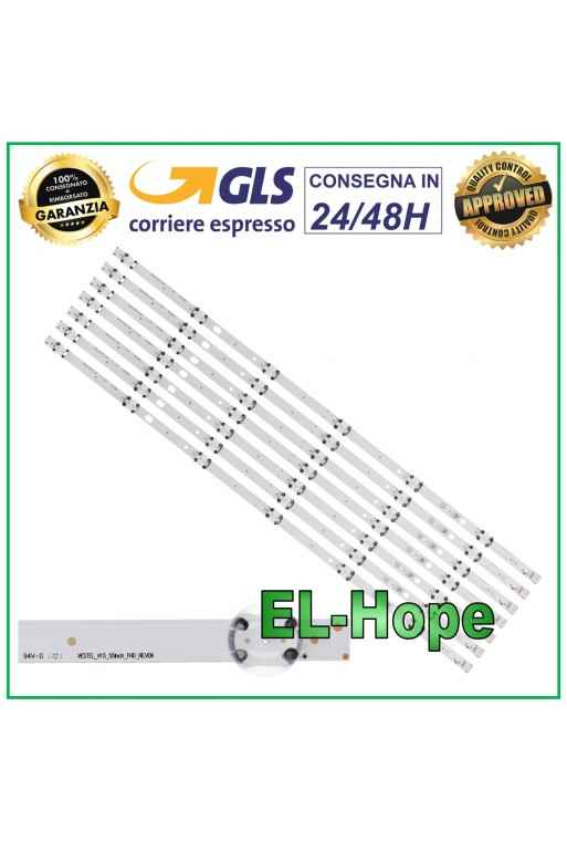 KIT 7 6 LED-STREIFEN FÜR TV 55 POLAROID AGS45994 / P55FS0756A / P55US0756A 
