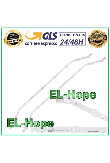 KIT 2 BARS 9 LEDs FÜR TV 32 SAMSUNG UA32EH4003 UN32FH4 LH32EDCPLBC HG32AB460GW