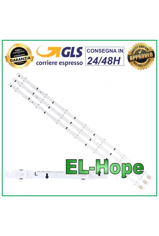 KIT 3 LED-TV-STREIFEN SAMSUNG D4GE-320DC0-R2 2014SVS32HD UE32H4000 UE32H4500