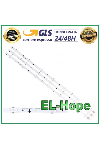 SET MIT 3 LED-STREIFEN FÜR 32 SAMSUNG-Fernseher BN96-30445A / BN96-30446A / BN96-30448A