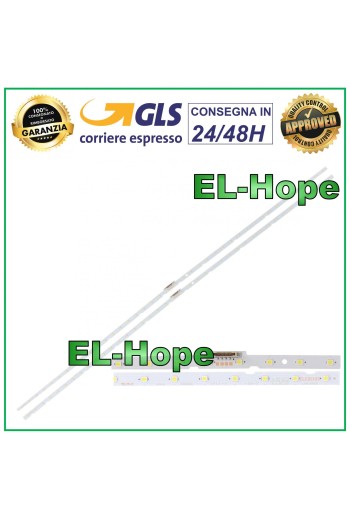 KIT 2 BARS 40 LED FÜR TV 55 SAMSUNG UN55NU7 UN55RU7 UE55NU7093U UE55RU7175UXZT