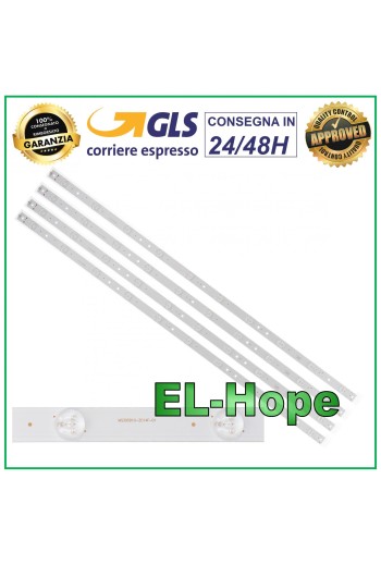 4er-Set mit 10 LED-Streifen für TCL-Fernseher MS395D10-ZC14F-01 F40B3803 L40R640CTE