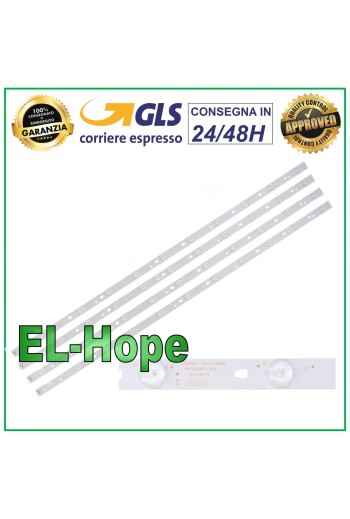 KIT 4 STREIFEN 11 LEDs für HAIER TV LED40D11-ZC14-03(B) LE40M600CF LK400D3HC34J