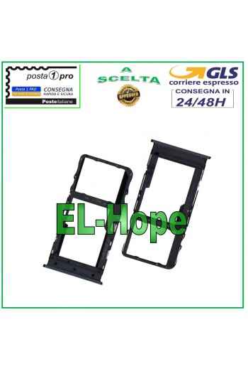 SLOT CART FACH NANO SIM-KARTE + MICRO SD TCL 30XE 5G / 30V 5G SCHWARZES GEHÄUSE