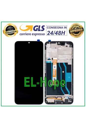 LCD-DISPLAY + RAHMEN FÜR OPPO REALME NARZO 30A RMX3171 TOUCHSCREEN SCHWARZES GLAS