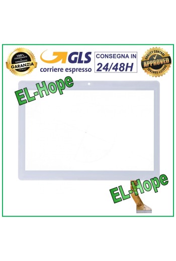 TOUCHSCREEN-GLAS VERSCHIEDENE MARKEN FLACH CODE ZY-1002A 10.1 WEISS DOPPELSEITIG KLEBEND 