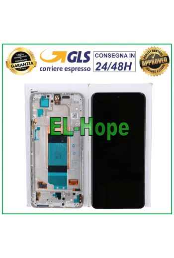 100 % ORIGINAL LCD-DISPLAY SERVICERAHMEN XIAOMI POCO F4 2022 TOUCHSCREEN SILBER