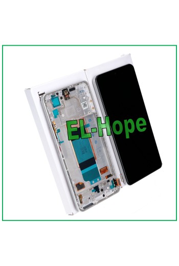100 % ORIGINAL LCD-DISPLAY SERVICERAHMEN XIAOMI POCO F4 2022 TOUCHSCREEN SILBER