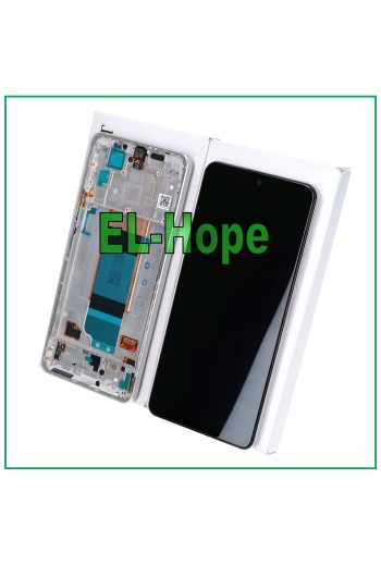 100 % ORIGINAL LCD-DISPLAY SERVICERAHMEN XIAOMI POCO F4 2022 TOUCHSCREEN SILBER