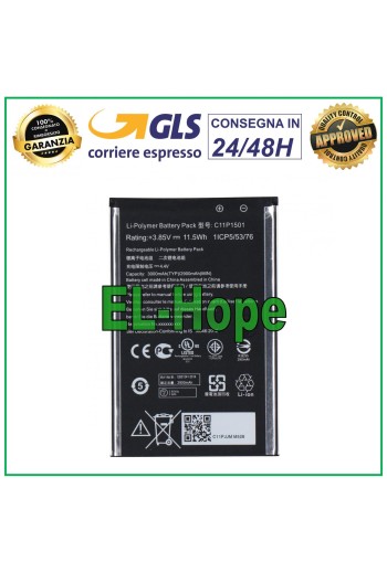 AKKU C11P1501 FÜR ASUS ZENFONE 2 LASER ZE551KL ZE550KL 3000mA GLEICH ORIGINAL