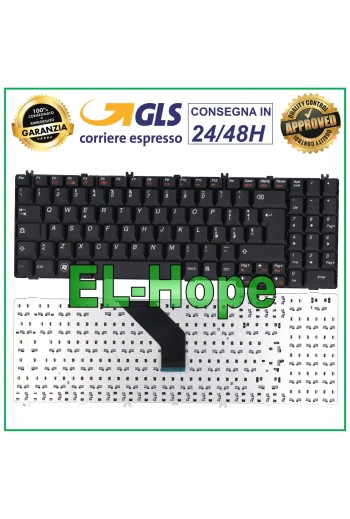 ITALIENISCHE TASTATUR FÜR LENOVO NOTEBOOK G550 G550A B550 B560 V560 G550S G555 SCHWARZ