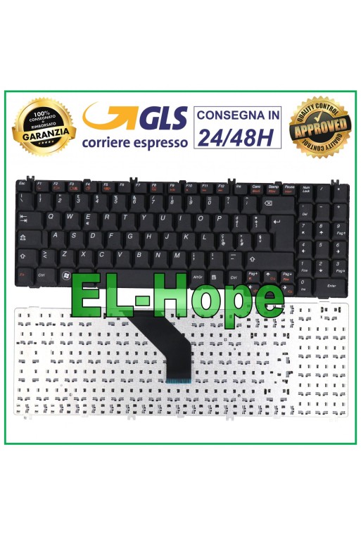 ITALIENISCHE TASTATUR FÜR LENOVO NOTEBOOK G550 G550A B550 B560 V560 G550S G555 SCHWARZ