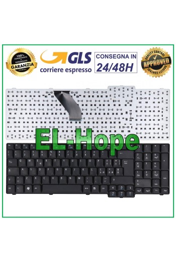 ITALIENISCHE TASTATUR FÜR PACKARD BELL DESKTOP IMEDIA 6530 NOTEBOOK MATTSCHWARZ