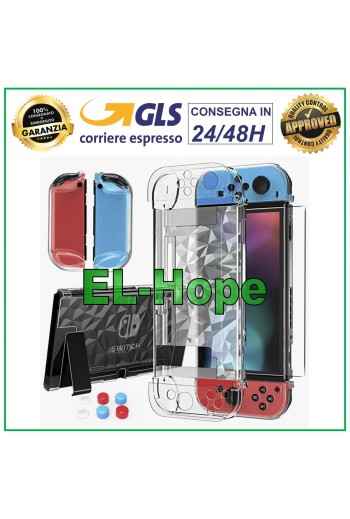TRANSPARENTE PVC-HÜLLE, HARTE, STOSSDICHTE ABDECKUNG FÜR NINTENDO SWITCH