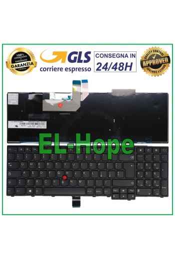 TASTATUR FÜR LENOVO ITALIENISCH T540 W540 L560 L570 W541 P50S 01AX662 93C92F5 SCHWARZ