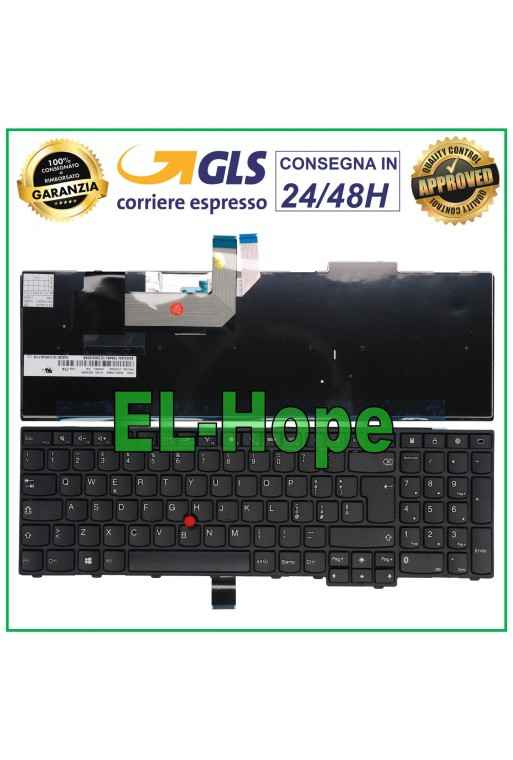 TASTATUR FÜR LENOVO ITALIENISCH T540 W540 L560 L570 W541 P50S 01AX662 93C92F5 SCHWARZ