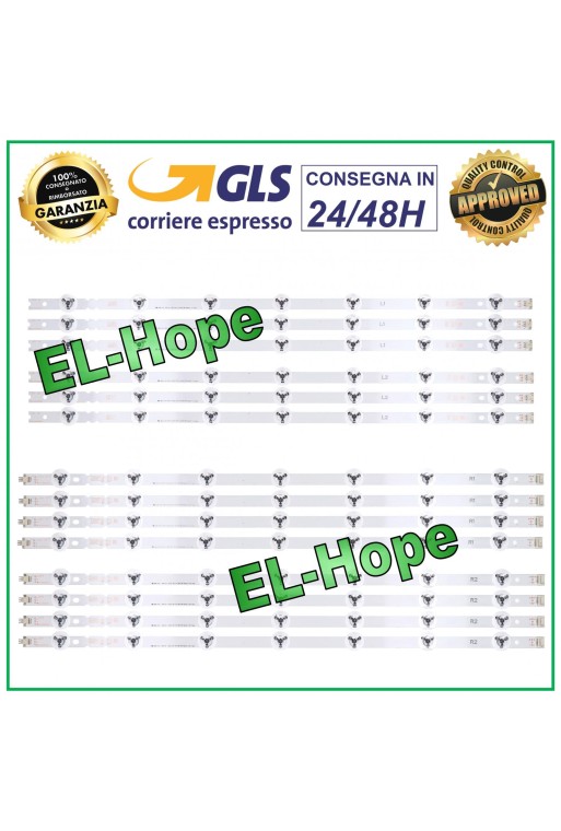 KIT 12 LED-LEISTEN FÜR TV 55 LG 55LB671 55LB672 55LB673 55LB674 55LB675 55LB676