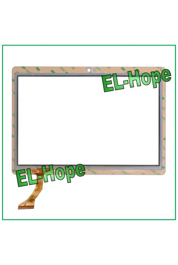 TOUCHSCREEN-GLAS LAMZIEN FLACH CX-1096A1-FPC276-V02 10,1  WEISS DOPPELSEITIG KLEBEND