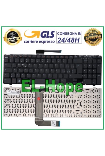 ITALIENISCHE TASTATUR FÜR DELL INSPIRON 15R N5110 5110 SERIE SCHWARZES NOTEBOOK