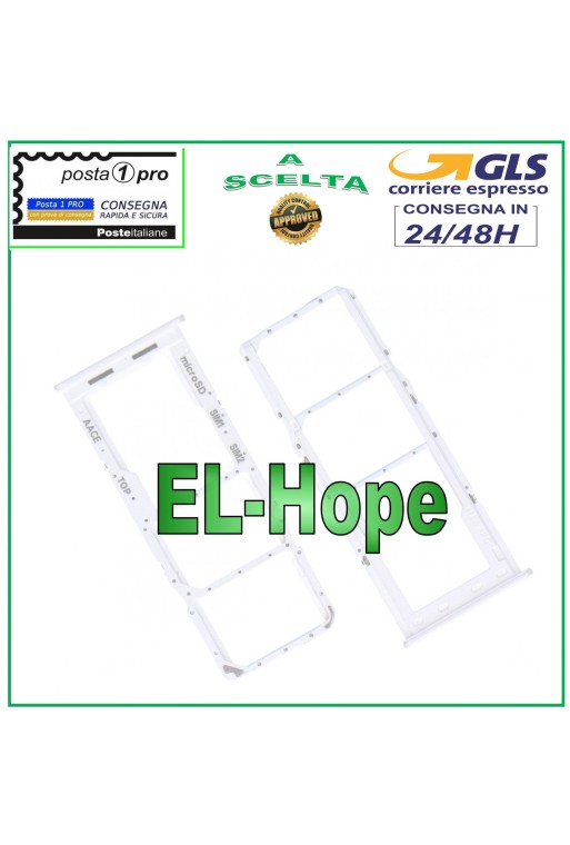 Slot Cart Fach Nano SIM Micro SD Samsung Galaxy A13 SM A137 F Weiß Slot Cart Fach Nano SIM Micro SD Samsung Galaxy A13 SM A137 F Weiß