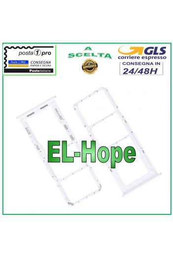 Slot Cart Fach Nano SIM Micro SD Samsung Galaxy A13 SM A136 B Weiß
