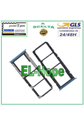 Slot Cart SIM-Kartenfach SD XIAOMI REDMI 10 2022 22011119UY 21121119SG BLAU