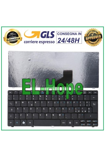 ITA-TASTATUR FÜR ACER ASPIRE ONE 521 522 532 533 532H D255 D260 SCHWARZES NOTEBOOK