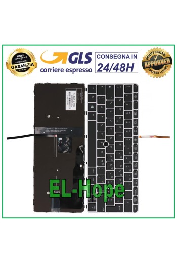 ITALIENISCHE TASTATUR FÜR HP ELITEBOOK 820 828 725 G3 G4 RAHMEN HINTERGRUNDBELEUCHTUNG SCHWARZ