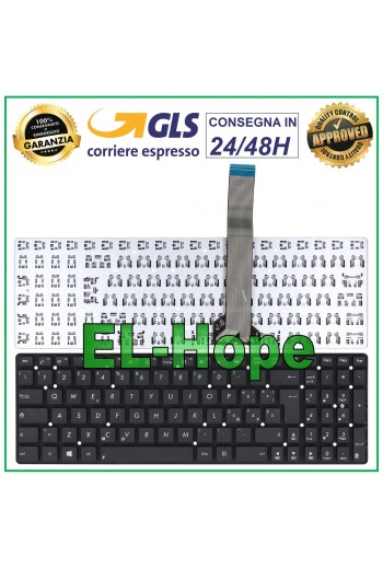 ITALIENISCHE TASTATUR NOTEBOOK ASUS A55A A55V A55 A55DE S550 S500 S56 A751 F751 SCHWARZ