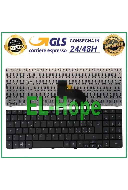 ITA NOTEBOOK TASTATUR EMACHINES E430 E525 E625 E627 E628 E630 E527 E725 SCHWARZ