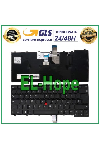 ITALIENISCHE TASTATUR FÜR LENOVO THINKPAD T431s E431 L440 L450 L470 SCHWARZ